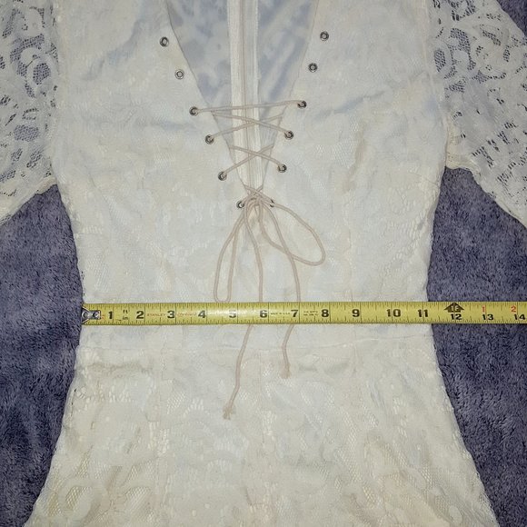 Tobi White Lace Dress XS - Picture 13 of 16